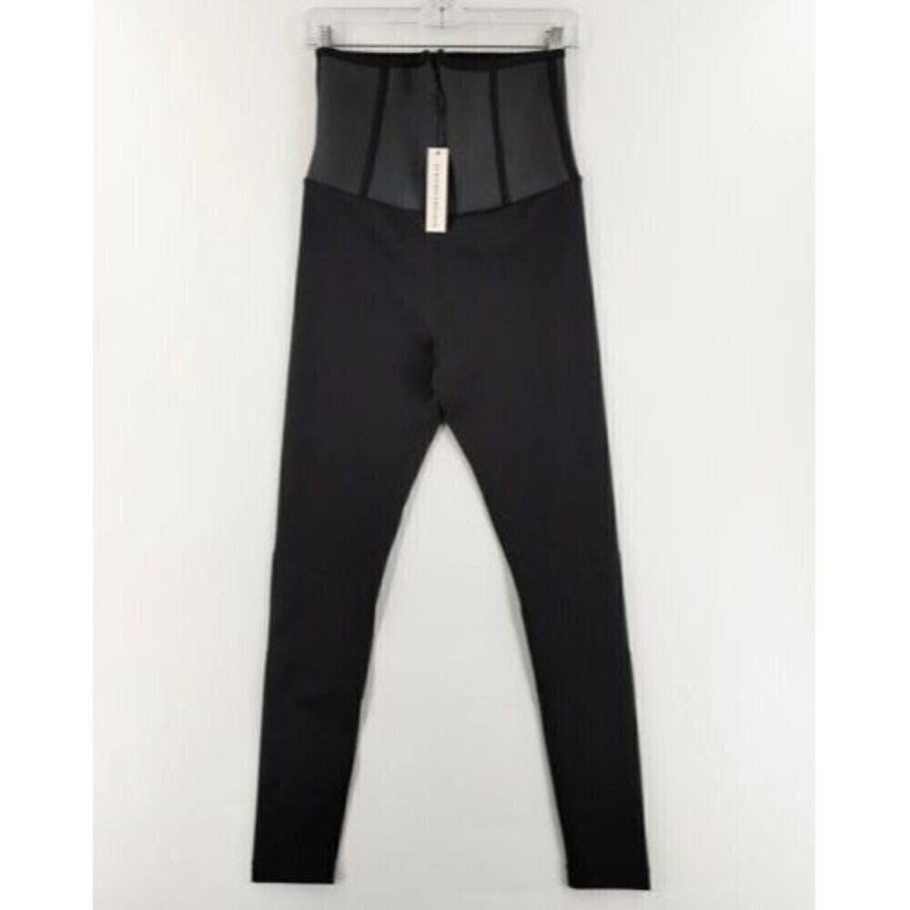 Secndnture Womens Shape‎ Waist Training Leggings Small Black High Waist Belt